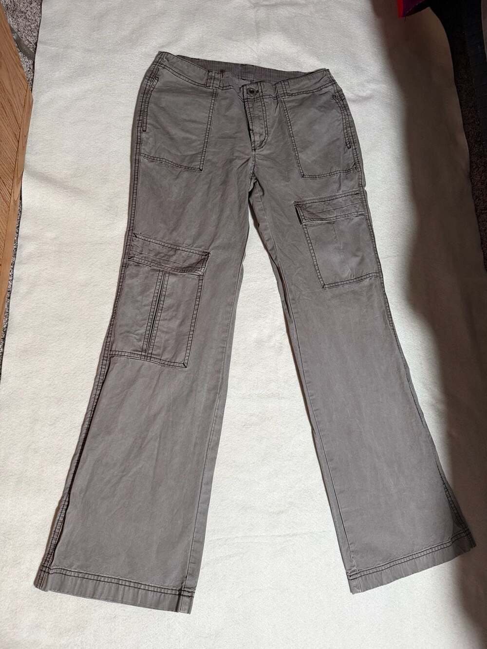 Free People The Thing Is Utility Pants Size 4 Gray Cargo